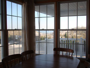 Ocean views from dining area